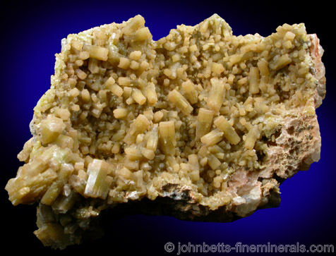 Yellow Pyromorphite Crystals from Resuperferolitica Mine, Santa Eufemia, Cordoba, Spain