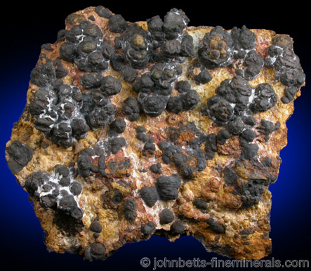 Spherical Pyrolusite on Crusty Matrix from Centre County, Pennsylvania