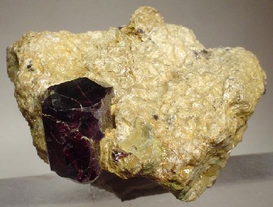 Rutile on Pyrophyllite from Champion Mine, White Mountains, Mono Co., California