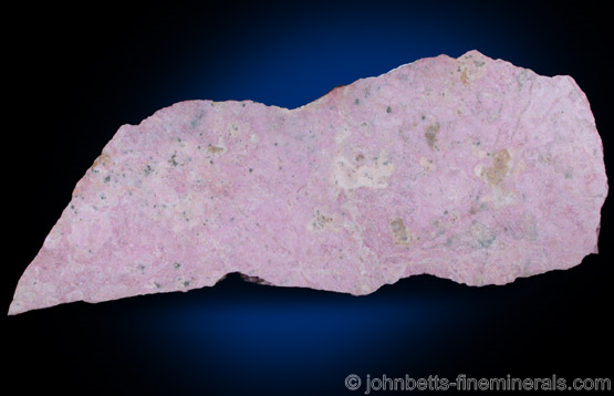 Pink Pyroxmangite Slab from Silverton District, San Juan County, Colorado