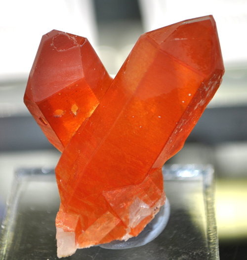Red Hematite-Stained Quartz from Orange River, Northern Cape Province, South Africa