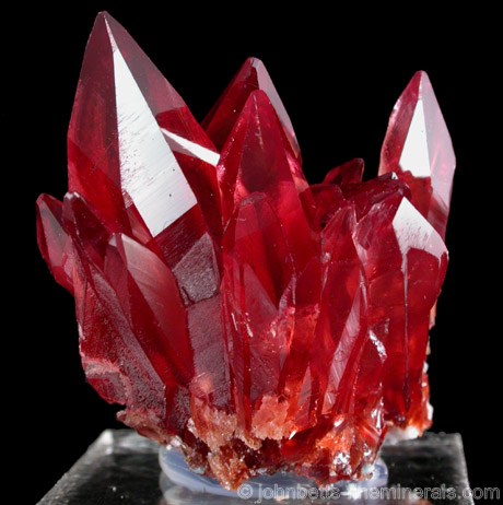 Deep Red Rhodochrosite Scalenohedrons from N'Chwaning Mine, Kuruman District, Northern Cape Province, South Africa
