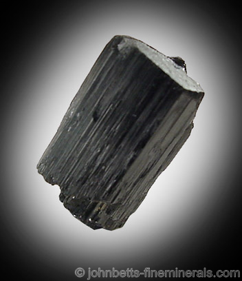 Black Riebeckite Crystal from Hurricane Mountain, east of Intervale, Carroll County, New Hampshire