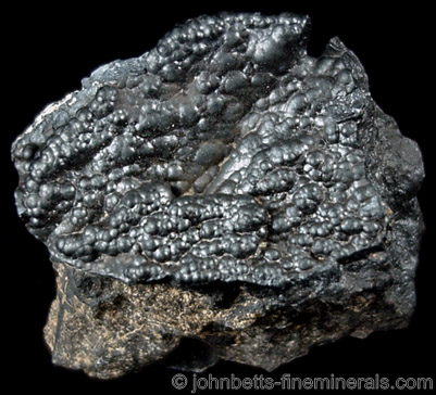 Small Botryoidal Romanechite Crystals from Arlington Manganese Mine, McCoy Mountains, Riverside County, California