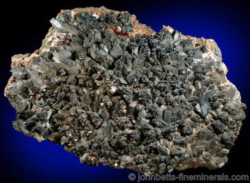Romanrchite Coating Over Calcite from Hants County, Nova Scotia, Canada