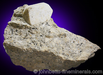 Sanidine Crystal in Granite Matrix from Howard's Dike, Willow Creek, Colorado