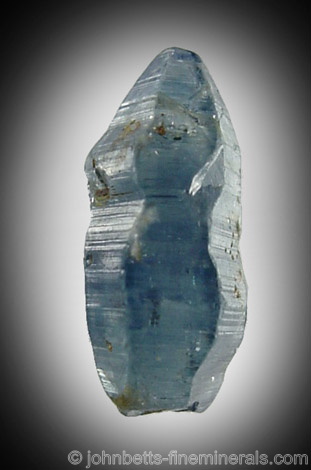 Barrel-shaped Sapphire Crystal from Mogok, Sagaing Division, Myanmar (Burma)