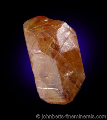 Orange Sapphire Crystal from Mogok, Sagaing Division, Burma (Myanmar)