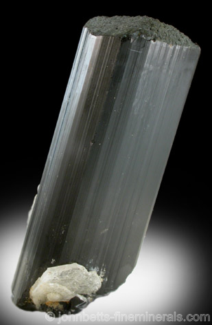 Terminated Schorl Crystal from Hibbs Quarry, Hebron, Oxford County, Maine