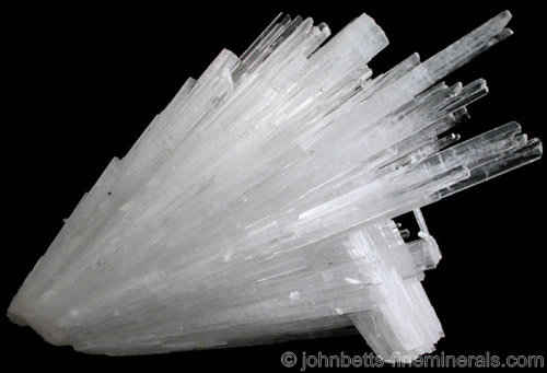 Colorless Scolecite Spray from Nasik District, Maharashtra, India