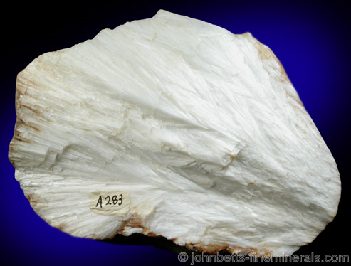 Compact White Scolecite from Iceland