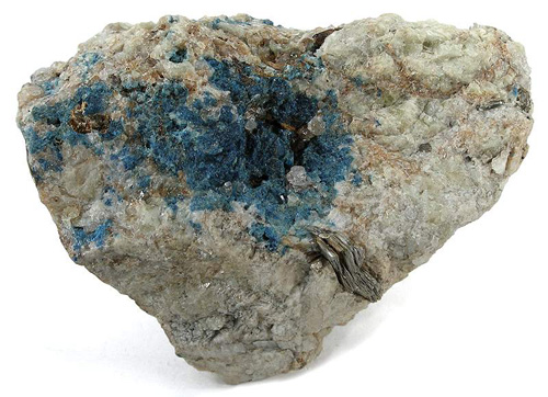 Rich Scorzalite Pocket from Palermo Mine, N. Groton, New Hampshire