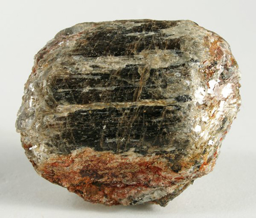 Parallel-Growth, Olive-Brown Sillimanite from Oconee Co., South Carolina