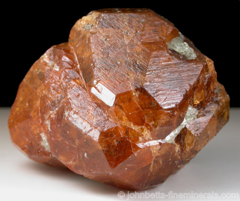 Orange Spessartine with Magnetite from Nani, near Loliondo, Arusha, Tanzania