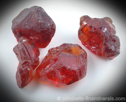Malaya Garnet Rough Crystals from Umba Valley, Kenya