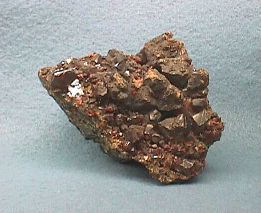 Dark Red Sphalerite Cluster from Joplin, Jasper Co., Missouri