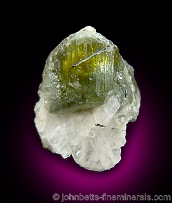 Green Transparent Sphalerite from Mont Saint-Hilaire, Quebec, Canada