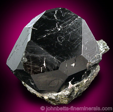 Black Complex Spinel Crystal from Slyudyanka, Irkutsk Oblast, Pribaykal, Russia