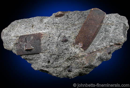 Staurolite with Almandine in Matrix from Pond Hill, near Pearl Lake, Lisbon, Grafton County, New Hampshire