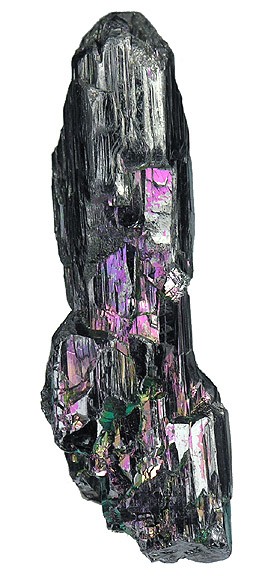 Elongated Iridescent Stephanite Crystal from Husky Mine, Elsa, Galena Hill, Mayo Mining District, Yukon Territory, Canada