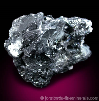 Intersecting Stephanite Crystals from Veta de Las Chispas, Arizpe, Sonora, Mexico