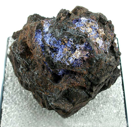 Purple Strengite Crust from Stewart Mine, Tourmaline Queen Mountain, Pala District, San Diego Co., California