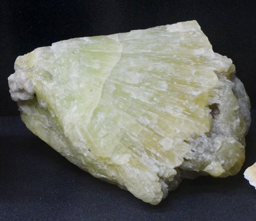 Radiating Green Strontianite from Whitesmith Mine, Strontian, Argyll, Scotland