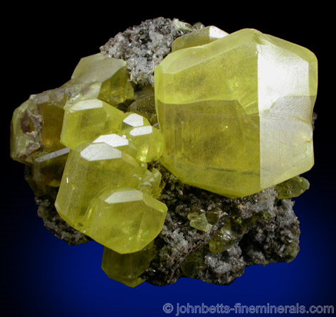 Classic Sulfur Crystal from Perticara Mine, Pesaro-Urbino, Italy