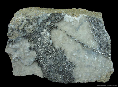 Flat Lying Sylvanite Crystals from Baia de Aries, Alba County, Romania