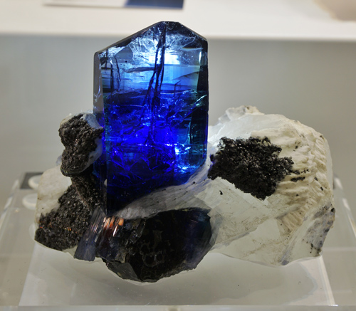 Tanzanite Crystal on Matrix from Merelani Hills, Arusha, Tanzania