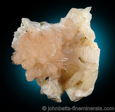 Orange-Pink Thomsonite Crystals from Tunguska River, Middle Siberia, Russia
