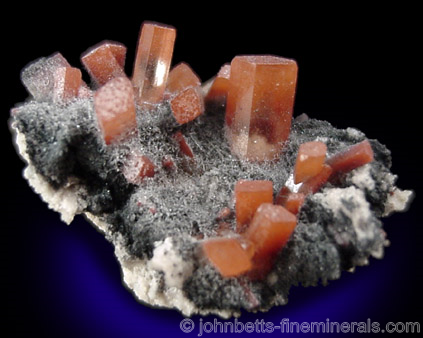 Reddish-Brown Topaz Crystals from Tepetates, San Luis Potosi, Mexico