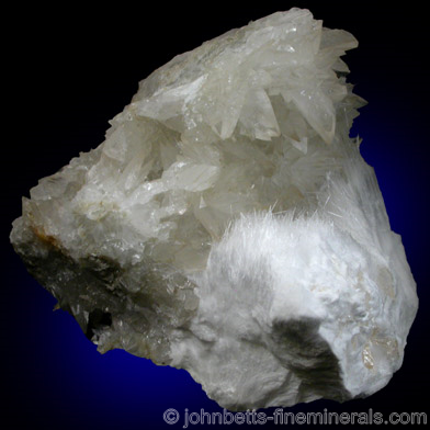 Ulexite Sprays and Colemanite from Kramer District, Boron, Kern County, California