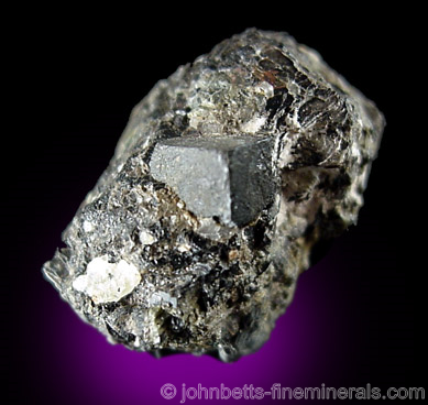 Cubic Uraninite Crystal from Cardiff Mine, Wilberforce, Ontario, Canada
