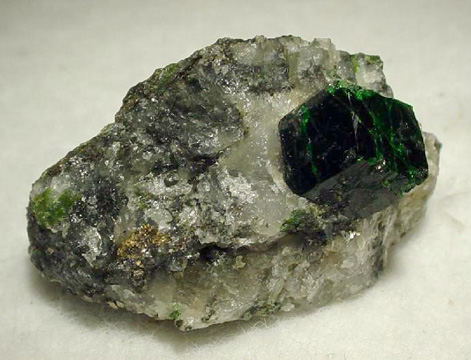 Large Uvarovite Crystal from Outukumpu, Finland