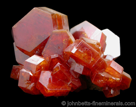 Thick Vanadinite Crystals from Mibladen, Atlas Mountains, Khénifra Province, Morocco