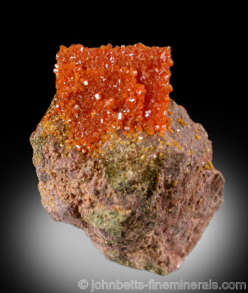 Vanadinite Pseudomorph after Wulfenite from Rowley Mine, near Theba, Maricopa County, Arizona