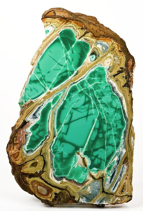 Bright Green Variscite Slab from Little Green Monster Variscite Mine, Clay Canyon, Fairfield, Oquirrh Mts, Utah Co., Utah