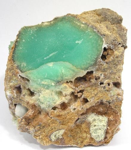 Unpolished Fairfield Variscite from Little Green Monster Variscite Mine, Clay Canyon, Fairfield, Oquirrh Mts, Utah Co., Utah