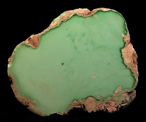 Solid Green Variscite Nodule from Utahlite claim (Lucin Variscite), Lucin, Lucin District, Pilot Range, Box Elder Co., Utah