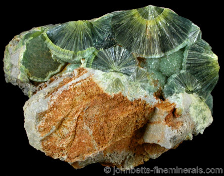 Color Banded Radial Wavellite from Dug Hill, near Avant, Garland County, Arkansas