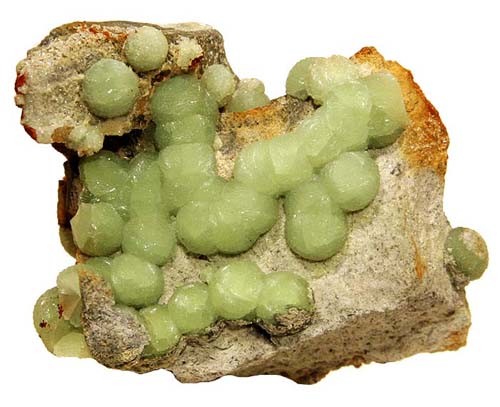 Globular Pea-Green Wavellite from Hot Springs, Garland Co., Arkansas