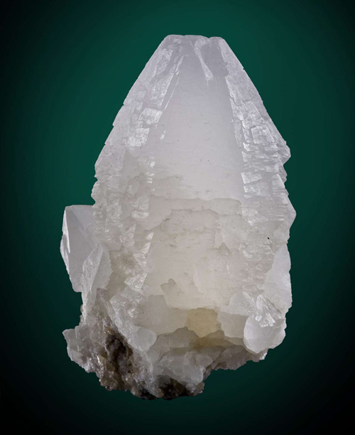 Pyramidal White Witherite Crystal from Fallowfield Mine, Hexham, Northumberland, England