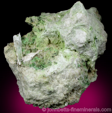 Wollastonite, Pectolite, & Grossular from Jeffrey Mine, Asbestos, Québec, Canada