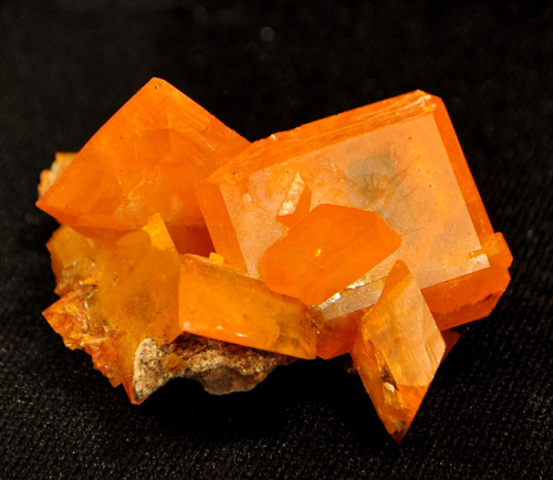 Tabular Wulfenite Group from Old Yuma Mine, near Tucson, Pima Co., Arizona