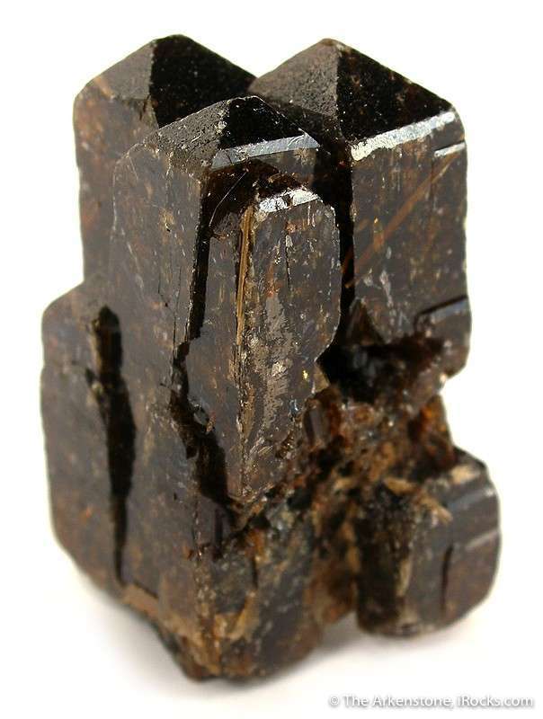 Dark Brown Xenotime Crystal Cluster from Novo Horizonte, Bahia, Brazil