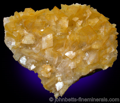 Yellow Smithsonite Crystals from Tsumeb Mine, Tsumeb, Namibia