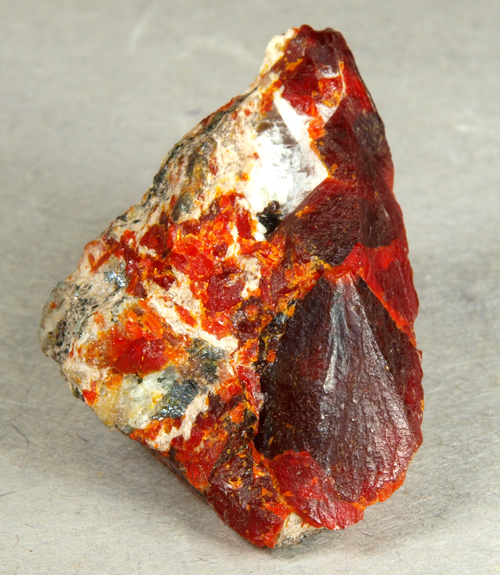 Large Zincite Crystal from Buckwheat (Franklin) Mine, Franklin, Sussex Co., New Jersey, USA