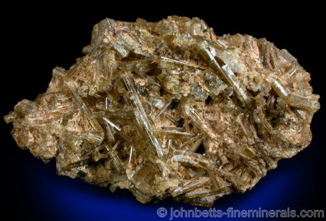 Intersecting Zoisite Crystals from Nightingale District, Pershing County, Nevada