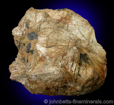 Tan-colored Radiating Zoisite from Moneta, Bedford County, Virginia